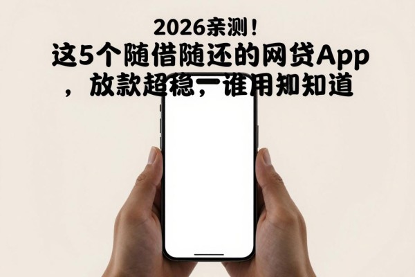 2026亲测！这5个随借随还的网贷app放款超稳，谁用谁知道