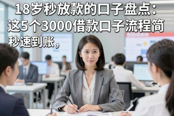 18岁秒放款的口子盘点:这5个3000借款口子流程简便,秒速到账