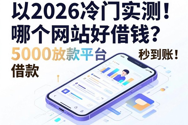 2026冷门实测！手机上哪个网站好借钱？这5个微信放款平台，借款5000秒到账！