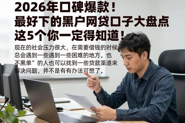 2026年口碑爆款!最好下的黑户网贷口子大盘点,这5个你一定得知道!