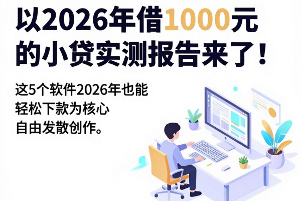 2026年借1000元的小贷实测报告来了！这5个软件2026年也能轻松下款
