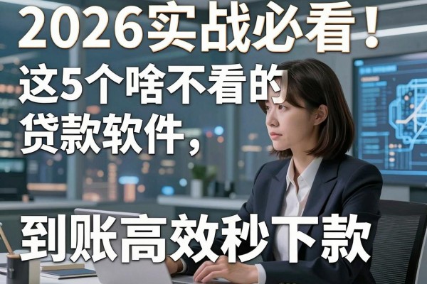 2026实战必看!这5个啥也不看的贷款软件,到账高效秒下款