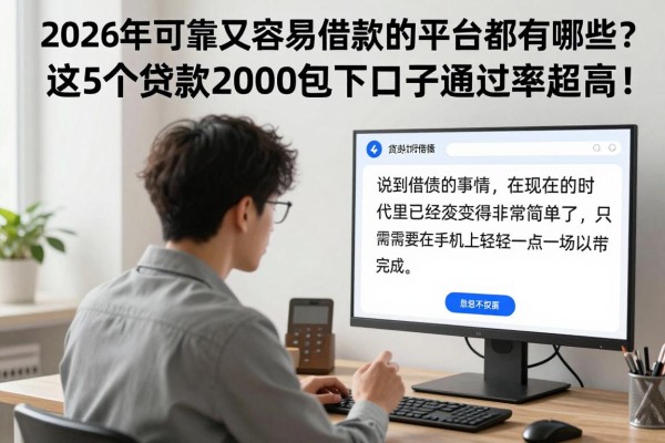 2026年可靠又容易借款的平台都有哪些?这5个贷款2000包下口子通过率超高!