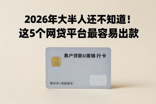 2026年大半人还不知道！黑户贷款用u盾银行卡，这5个网贷平台最容易出款