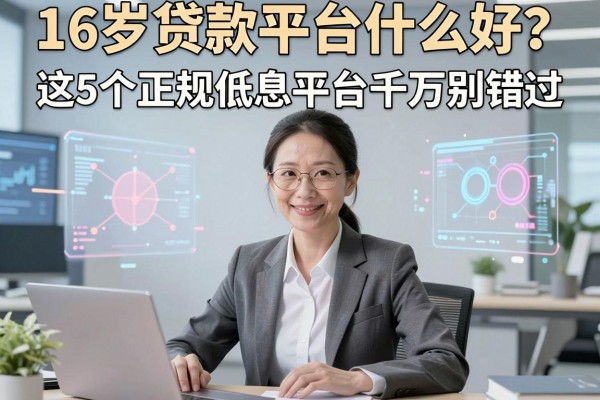 16岁贷款平台什么好?这5个正规低息平台千万别错过!