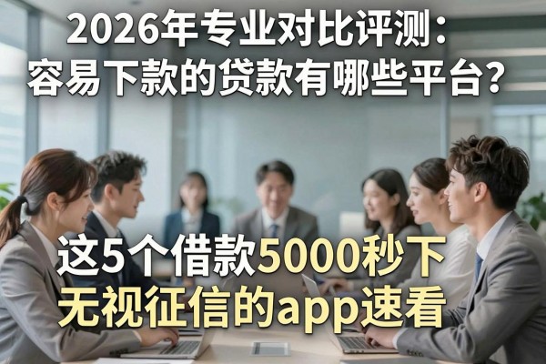 2026年专业对比评测:容易下款的贷款有哪些平台?这5个借款5000秒下无视征信的app速看