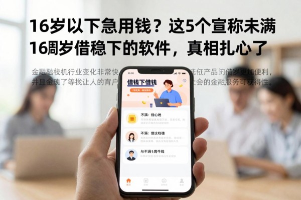 16岁以下急用钱?这5个宣称未满16周岁借钱稳下的软件,真相扎心了