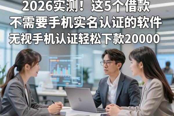 2026实测!这5个借款不需要手机实名认证的软件,无视手机认证轻松下款20000