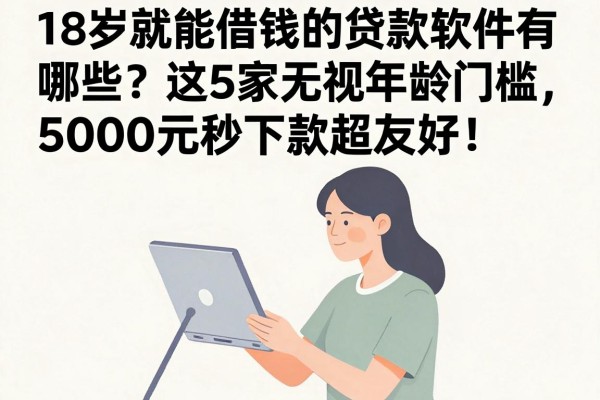 18岁就能借钱的贷款软件有哪些？这5家无视年龄门槛，5000元秒下款超友好！
