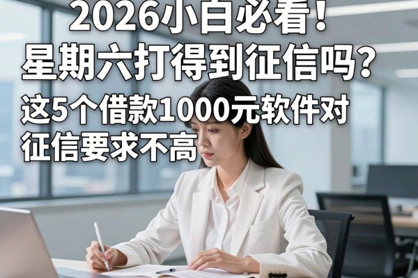 2026小白必看！星期六打得到征信吗？这5个借款1000元软件对征信要求不高
