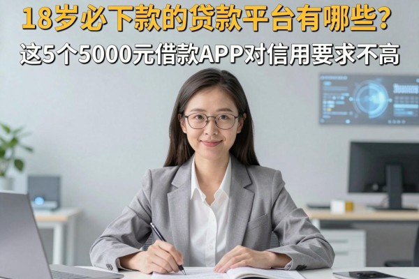 18岁必下款的贷款平台有哪些?这5个5000元借款APP对信用要求不高