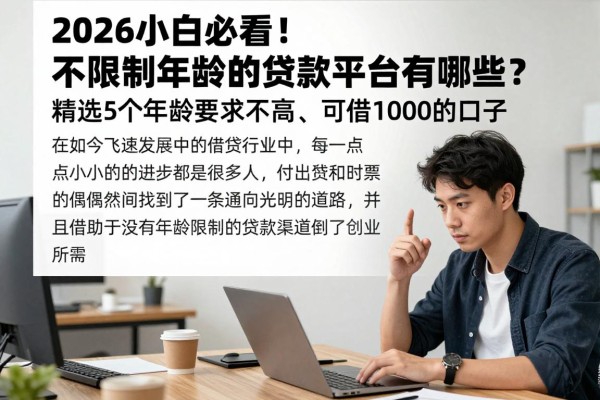 2026小白必看!不限制年龄的贷款平台有哪些?精选5个年龄要求不高、可借1000的口子