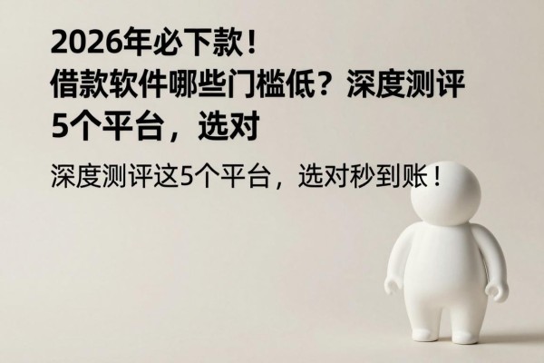 2026年必下款！借款软件哪些门槛低？深度测评这5个平台，选对秒到账！