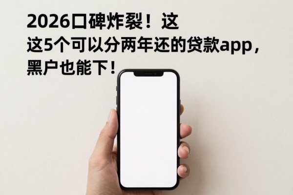 2026口碑炸裂!这5个可以分两年还的贷款app,黑户也能下款!