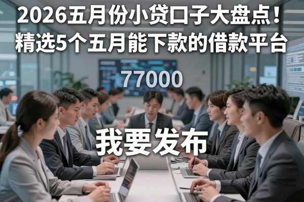 2026五月份小贷口子大盘点!精选5个五月能下款7000的借款平台