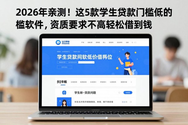 2026年亲测!这5款学生贷款门槛低的软件,资质要求不高轻松借到钱