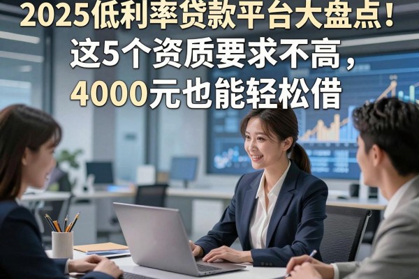 2025低利率贷款平台大盘点!这5个资质要求不高,4000元也能轻松借