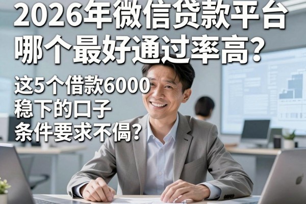 2026年微信贷款平台哪个最好通过率高？这5个借款6000稳下的口子条件要求不高！