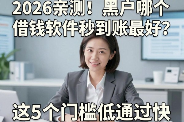 2026亲测!黑户哪个借钱软件秒到账最好?这5个门槛低通过快