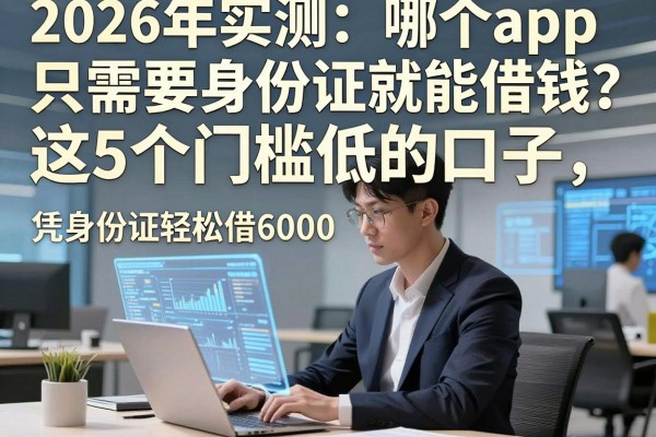 2026年实测:哪个app只需要身份证就能借钱?这5个门槛低的口子,凭身份证轻松借6000!