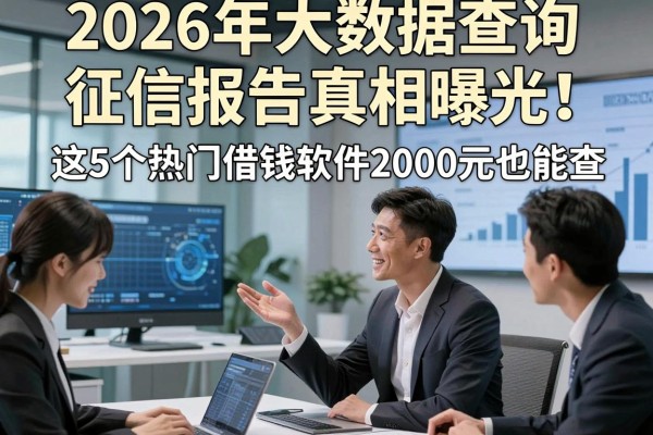 2026年大数据查询征信报告真相曝光！这5个热门借钱软件2000元也能查