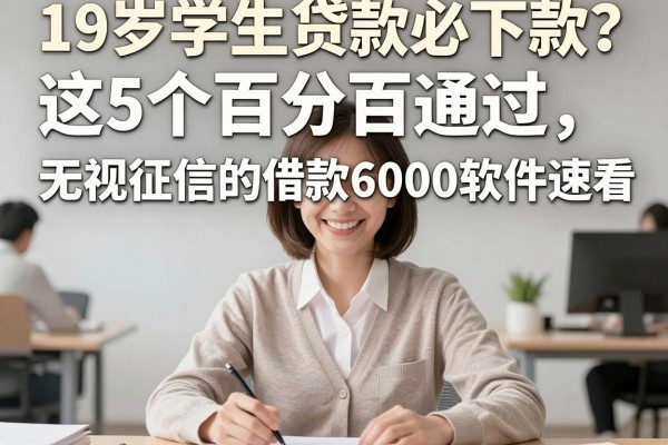 19岁学生贷款必下款?这5个百分百通过、无视征信的借款6000软件速看