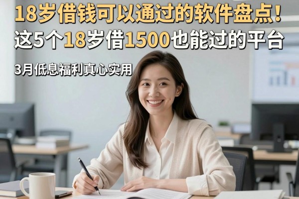 18岁借钱可以通过的软件盘点！这5个18岁借1500也能过的平台，3月低息福利真心实用
