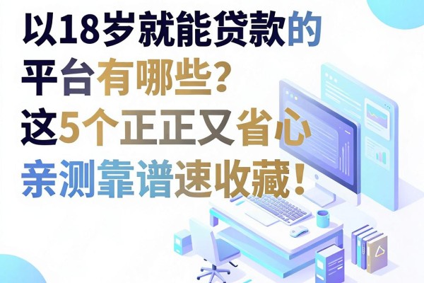 18岁就能贷款的平台有哪些？这5个正规又省心，亲测靠谱速收藏！