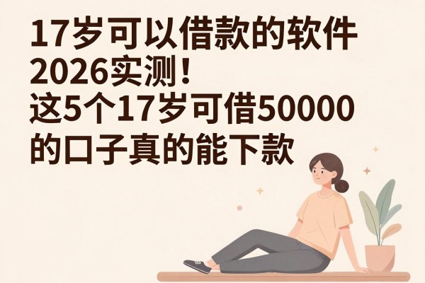 17岁可以借款的软件2026实测!这5个17岁可借50000的口子真的能下款