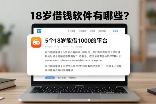18岁借钱软件有哪些？2026速贷必读：5个18岁能借1000的平台，流程超简单