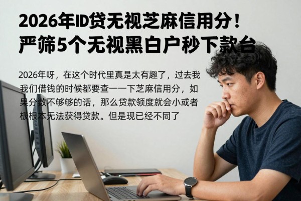 2026年ID贷无视芝麻信用分！严筛5个无视黑白户秒下款平台
