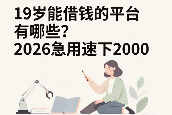 19岁能借钱的平台有哪些？2026急用速下2000，这5个口子稳到不愁