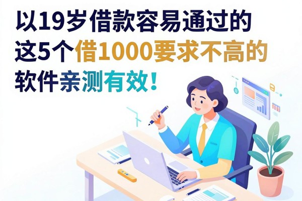 19岁借款容易通过的软件亲测有效!这5个借1000要求不高的口子速看