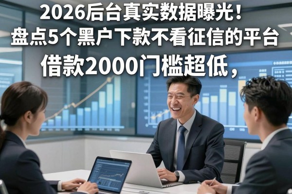 2026后台真实数据曝光！盘点5个黑户下款不看征信的平台，借款2000门槛超低
