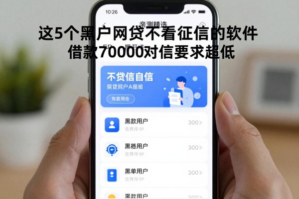 2026亲测精选!这5个黑户网贷不看征信的软件,借款7000对征信要求超低