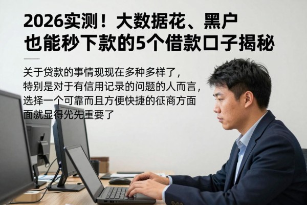 2026实测!大数据花、黑户也能秒下款的5个借款口子揭秘