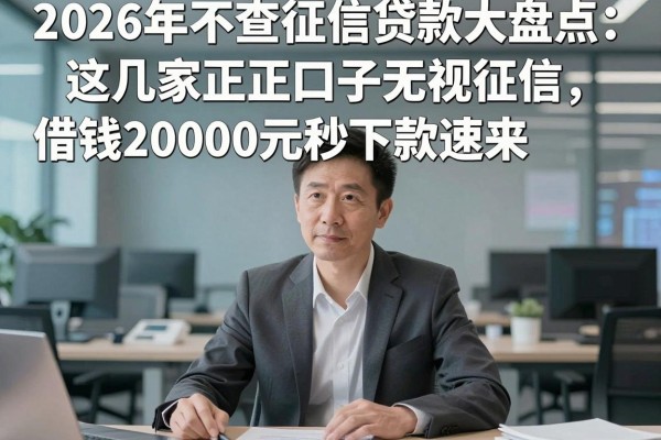 2026年不查征信贷款大盘点:这几家正规口子无视征信,借钱20000元秒下款速来适配