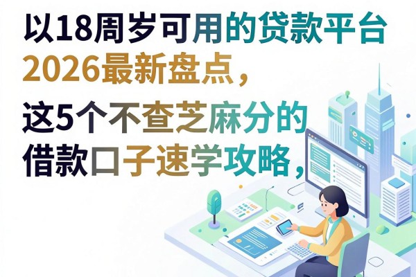 18周岁可用的贷款平台2026最新盘点,这5个不查芝麻分的借款口子速学攻略