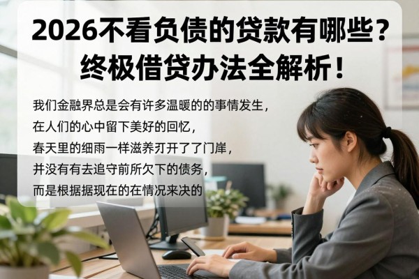 2026不看负债的贷款有哪些?终极借贷办法全解析!