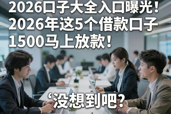 2026口子大全入口曝光!2026年这5个借款口子1500马上放款,没想到吧