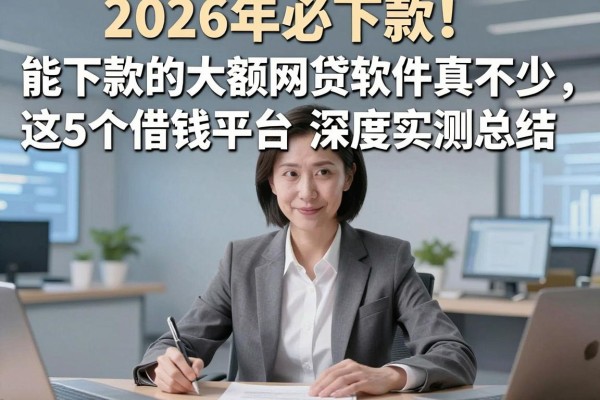 2026年必下款!能下款的大额网贷软件真不少,这5个借钱平台深度实测总结!