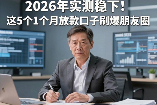 2026年实测稳下!这5个1个月放款口子刷爆朋友圈,2026网贷首选