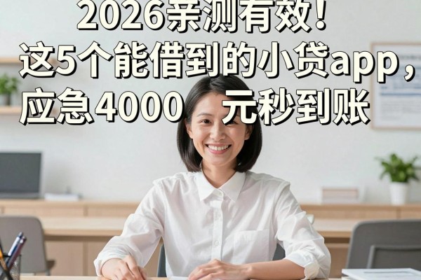 2026亲测有效!这5个能借到的小贷app,应急4000元秒到账