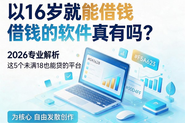 16岁就能借钱的软件真有吗？2026专业解析这5个未满18也能贷的平台