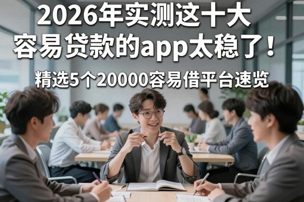 2026年实测这十大容易贷款的app太稳了!精选5个20000容易借平台速览