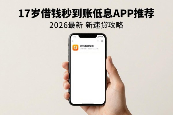 17岁借钱秒到账低息APP推荐,2026最新速贷攻略!这五个借钱软件也适合二十岁