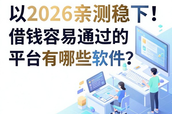 2026亲测稳下!借钱容易通过的平台有哪些软件?这5个借款秒下款、对资质要求不高的APP速览