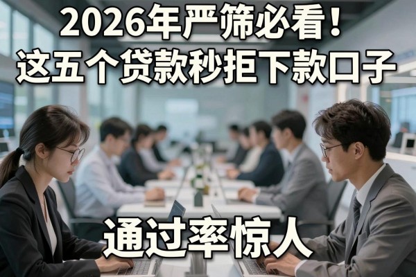 2026年严筛必看！这五个贷款秒拒下款口子，通过率惊人！
