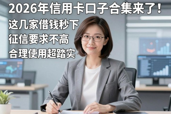 2026年信用卡口子合集来了!这几家借钱秒下、征信要求不高,合理使用超踏实
