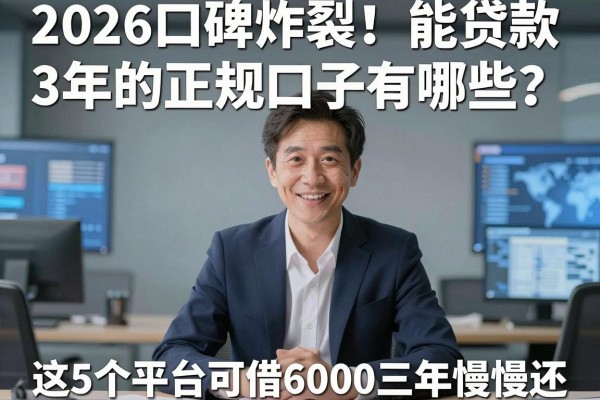 2026口碑炸裂！能贷款3年的正规口子有哪些？这5个平台可借6000三年慢慢还